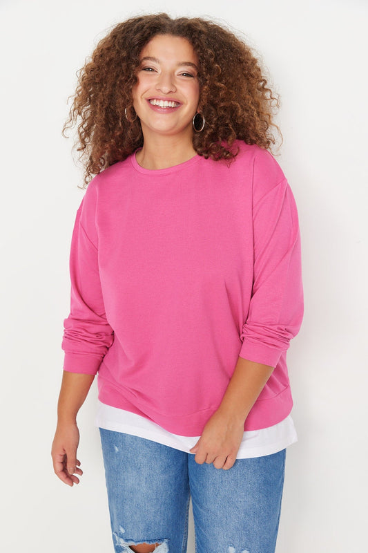 Trendyol Women's Oversize Plus Size Sweatshirt