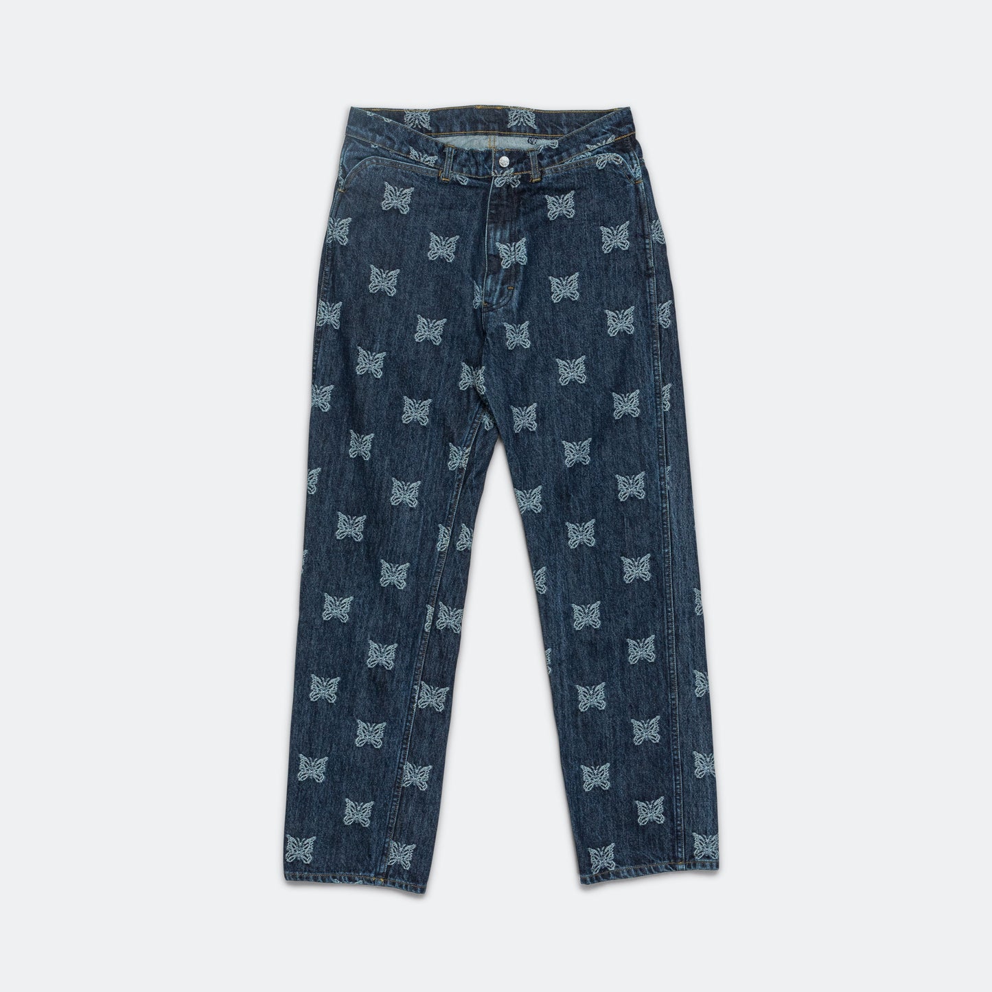 Straight Jean 13oz Denim Papillon Jacquard - Indigo