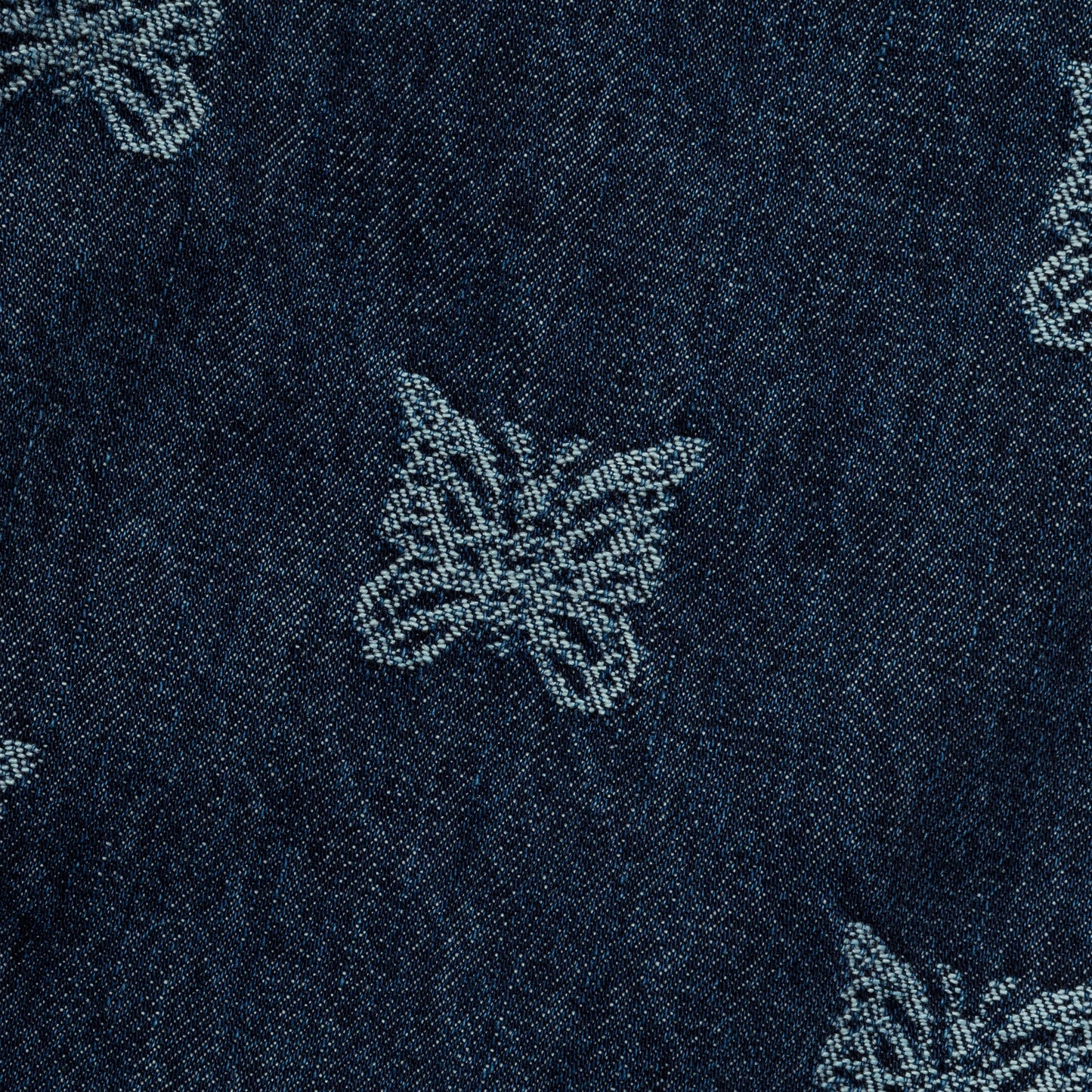 Straight Jean 13oz Denim Papillon Jacquard - Indigo