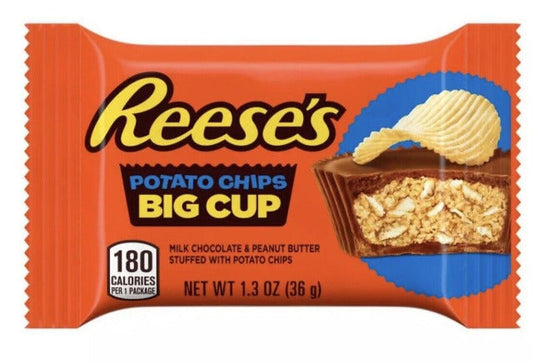 Reese's Peanut Butter Cup Stuffed with Potato Chips