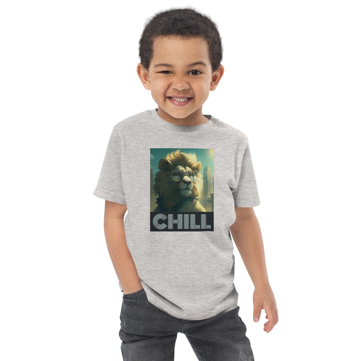 Chill Cat Toddler jersey t-shirt