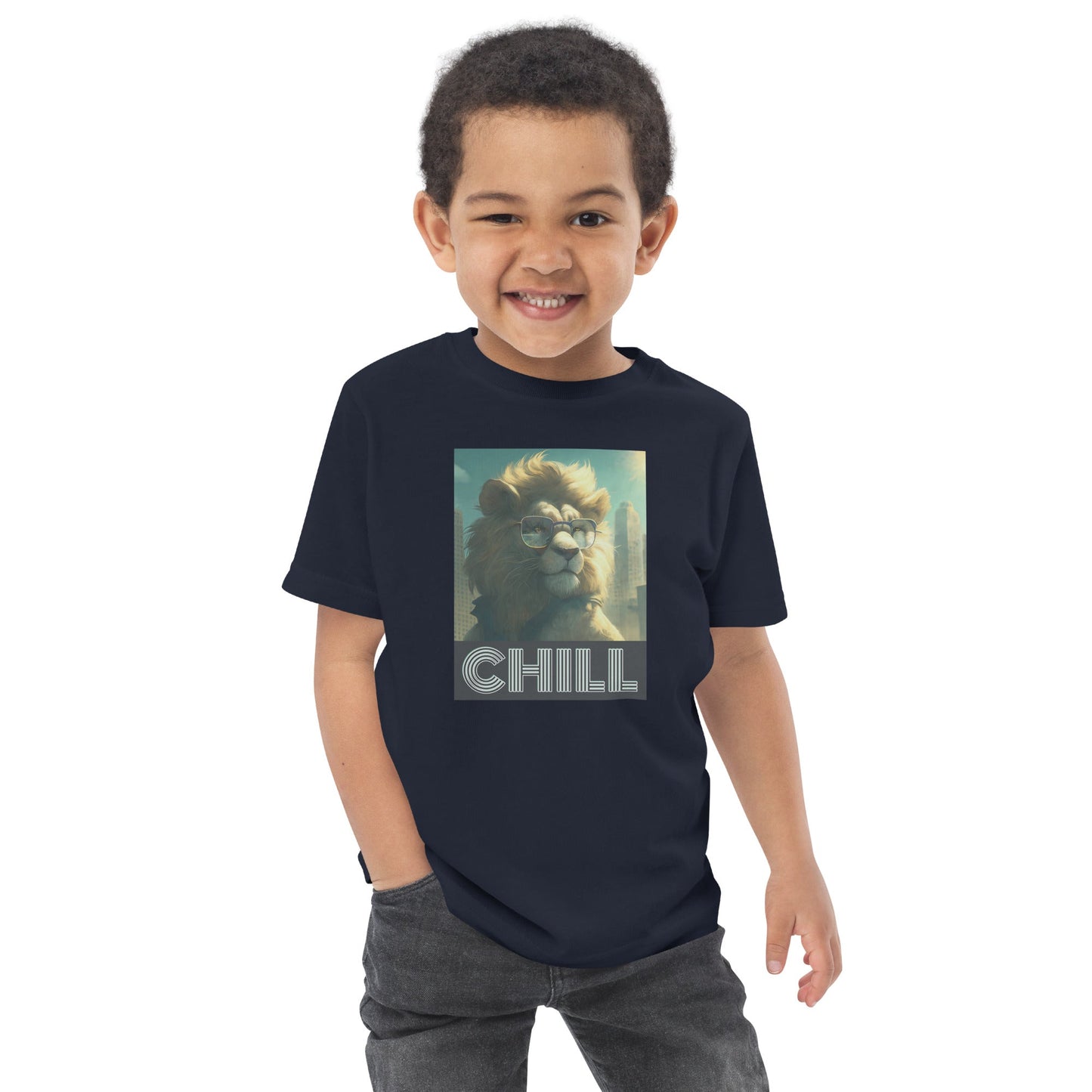 Chill Cat Toddler jersey t-shirt