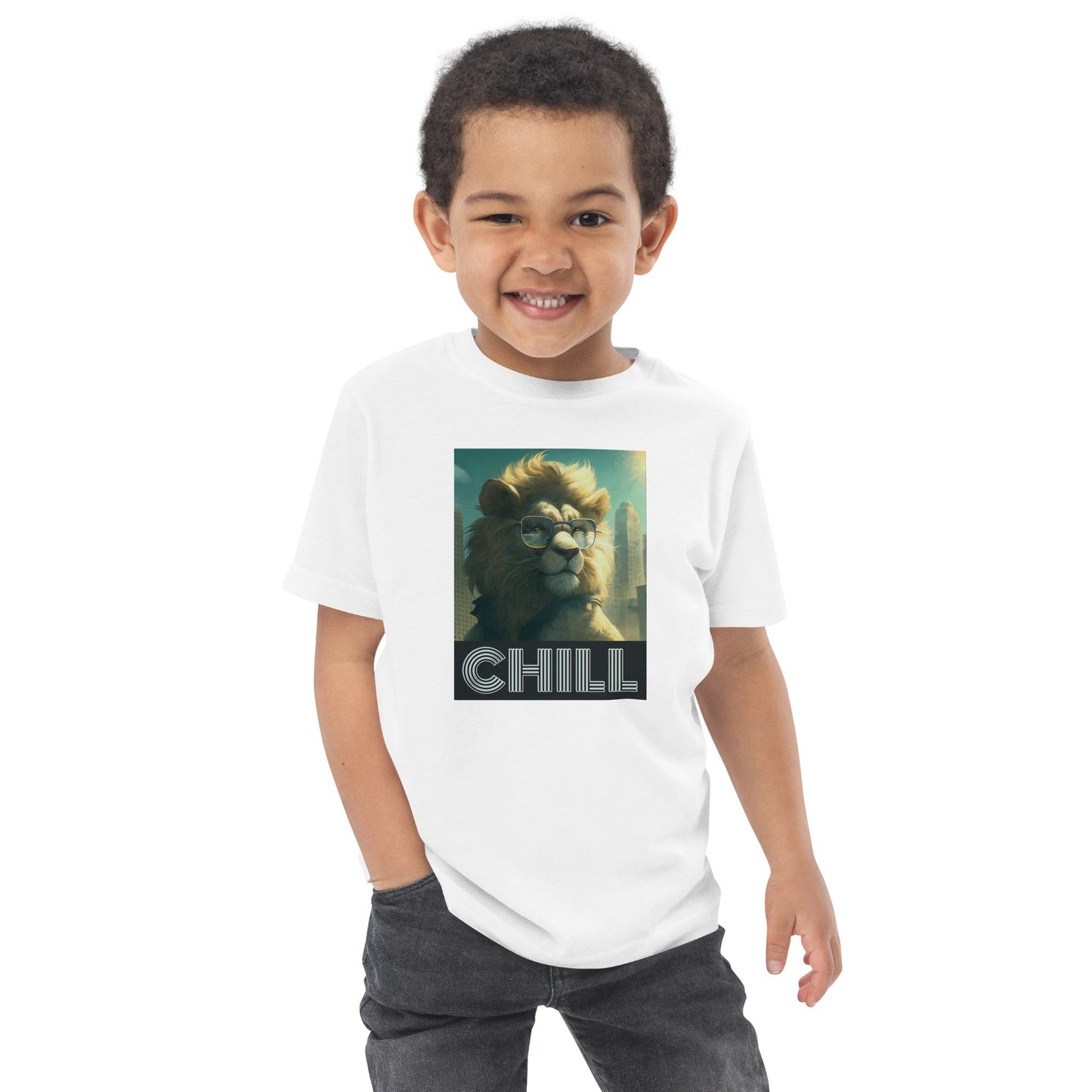 Chill Cat Toddler jersey t-shirt